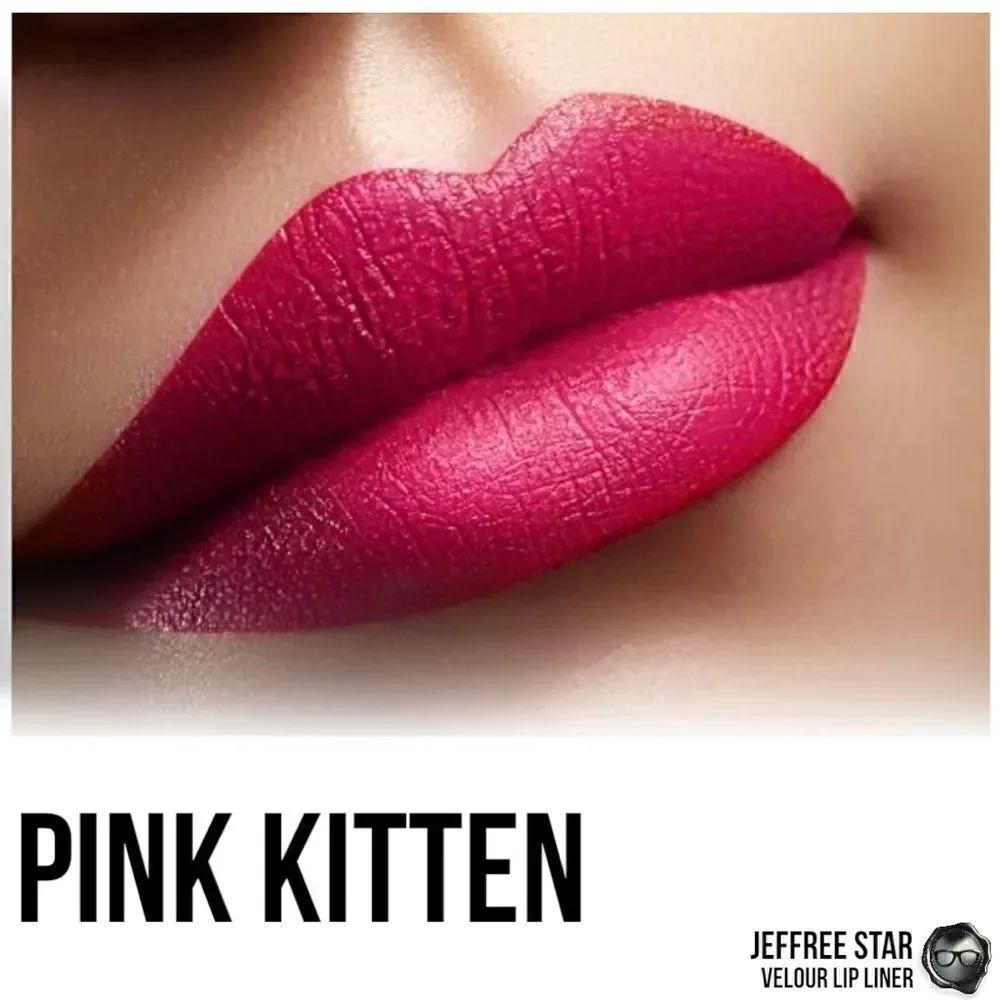 JEFFREE STAR VELOUR LIQUID LIPSTICK PINK KITTEN FULL PIGMENT LIP COLOR MAGENTA